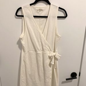 Madewell knit wrap mini dress